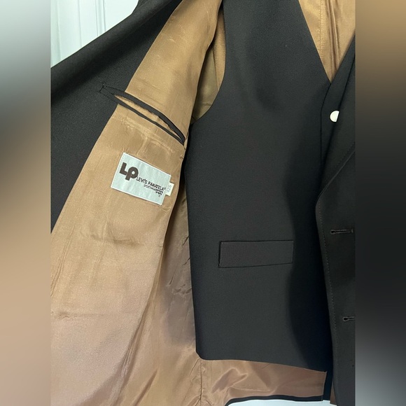Vintage 70s Levi’s Panatela Brown Blazer & Vest Set Size L Men’s Suit Jacket - Picture 5 of 15